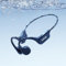 SANAG B60SPROMAX Bone Conduction Headphones Bluetooth 5.3 Open Ear Wireless Swimming Headphones Built-in 64GB Memory IPX8 Waterproof Sport Earphones Noise Reduction with Mic 10H (blu)