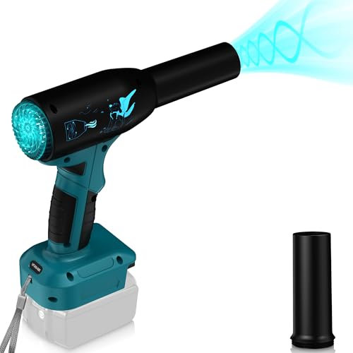 Jet Dry Mini Blower Fit for Bosch Professional 18V GBA Battery- 500W Super Jet Fan Blower 400g Wind Speed,Rechargeable Air Duster - Jet Dry Fan with 3 Adjustable Speeds for Indoor Outdoors