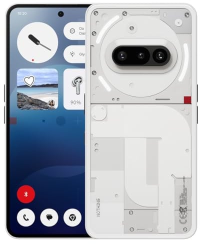 Nothing Phone (3a) 128 GB - mobile phone with 32 MP front camera, 30x ultra zoom, 50W fast charging and 6.77 FHD+ flexible AMOLED display - White