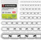SCREW REBEL 13,0 mm starke Edelstahlkette A4 rostfrei, Schwerlastkette 1 m lang, kalibriert, Ankerkette kurzgliedrig DIN 766, Stahlkette, Rundstahlkette V4A - Paket mit 2 x 1 Meter Ketten