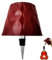 Générique Lampe bouteille sans fil, lampe tactile rechargeable abat-jour de lampe de table dimmable en 3 couleurs pour restaurant, bar, chambre à coucher (Rouge)