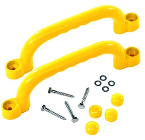 2PCS Playhouse Accessories for Kids 3+, Plastic Handle with Screws, Smooth Climbing Frame Accessories for Park, Backyard Tree House Playhouse