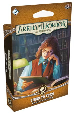 Asmodee, Arkham Horror: Das Kartenspiel – Carolyn Fern, Deutsch | Ermittler-Deck zum Strategiespiel im Lovecraft-Universum für 1-4 Spieler, 45-180 Minuten, Brettspiel ab 14 Jahren