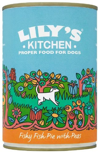 Lily's Kitchen Organic Fishy Fish Pie With Peas for Dogs 400 g (Pack of 3)