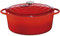 Küchenprofi PROVENCE Gusseisen Bräter mit Deckel, rot, 40 cm, Schmortopf, Auflaufform, Dutch Oven, Brotbacktopf, emailliert, für alle Herdarten und Induktion geeignet