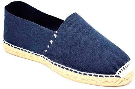 Alpargatas de Esparto Plana Made in Spain en Azul Marino Talla 41