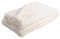 Stof - Plaid - Taille 160x130 cm - 100% Coton - Couleur Blanc - Modèle Mouton - pour Canapé ou Chambre - Idéal Toutes pièces