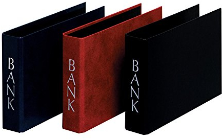 3 Herlitz Bankordner/DIN lang/Farbe: je 1x blau, bourdeaux, schwarz