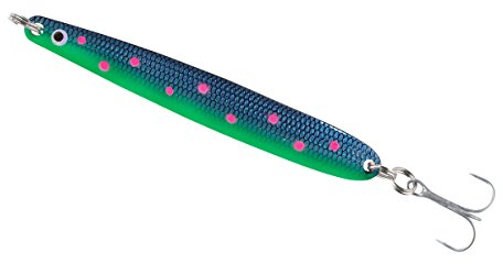 Balzer Colonel Z Seatrout II Meerforellenblinker Blau mit pinken Punkten 26 g