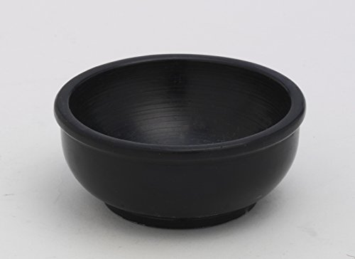Weihrauchschalen Räucherschale Schwarz D 8 cm, Speckstein, Schwarz, für Räucherkohle