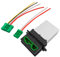 YAOPEI Resistencia Ventilador + Conector Para Megane 2 Scenic 2 Clio Modus Twingo C2 C3 C5 1007 207 406 607 Calentador Motor Resistencia Aire Acondicionado 7701048390 7701207718 6441L2 6441.L2