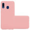 cadorabo Coque pour Samsung Galaxy A20e en Candy Rose Vif - Housse Protection Souple en Silicone TPU avec Anti-Choc et Anti-Rayures - Ultra Slim Fin Gel Case Cover Bumper