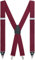 GENTS ONLY Herren Hosenträger X-Form 01745 (Einheitsgröße, 04 Dunkelrot)