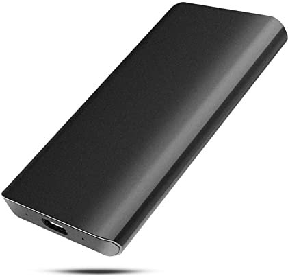 Disque dur SSD externe portable 2 To / 500 Go / 250 Go USB 3.1 Gen1 pour stockage mobile de secours, convient pour PC de bureau, ordinateur portable, MacBook, PS4, Xbox (1 To, noir)
