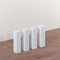 PROVISTON | Coins universels | Coins en bois | Tour en bois | pour plinthes | 18 x 18 x 118 mm | En hêtre massif | Laqué blanc | Lot de 4