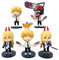 Zhongkaihua Chainsaw Man Q Version Action Figure 10-11CM Power Interchangeable Face Movable Figure Anime Collections Model Gift 6 Piece Set