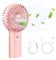 TECKNET Handheld Fan, Portable USB Hand Held Fans Rechargeable Mini with 5200mAh Power Bank, Mini Personal Electric Fan 3 Adjustable Speed Desk Fan for Home/Office/Travel (Pink)