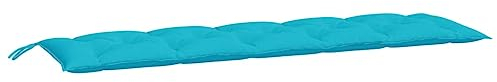 vidaXL Gartenbankauflage, Bankauflage Sitzkissen Outdoor, Polsterauflage Auflage für Gartenbank, Bankpolster Bankkissen, Türkis 180x50x7cm Oxford-Gewebe