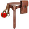 Geebuzz Lot de 4 accessoires de costume médiéval pour Halloween avec pochette de ceinture en liège et bouteille de potion, marron, Taille unique