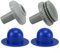 Kit di connettori per piscina per Intex, set di 5 connettori con ugello a getto d'ingresso e uscita fuori per terra da 3,2 cm, 5 pezzi ()