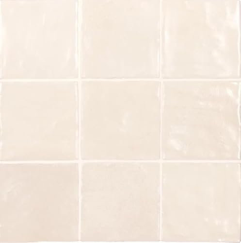 Carrelage Effet Zellige Beige MALLORCA 10x10cm - Cream (0,5m²)