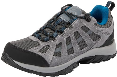 Columbia Redmond 3 WP, Zapatillas De Senderismo Y Trekking, Hombre, Gris (Shark/Phoenix Blue 2024), 43 EU
