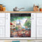 Magnet Dishwasher Cover City Area Dining Table Dishwasher Magnetic Door Covers Refrigerator Decals 23 x 26 Inch