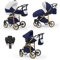Kinderwagen-Set 5 in 1 Neo Gold inkl. Sportsitz, Autositz und Iso Base - 17 Teile - in 22 Farben