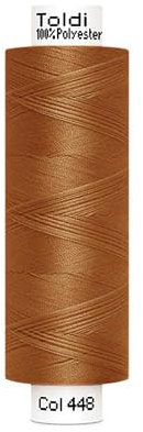 Nähgarn TOLDI Nähgarn á 500m - Allesnäher Garn No.120 Hochwertiges Universalnähgarn (1, Ocker)