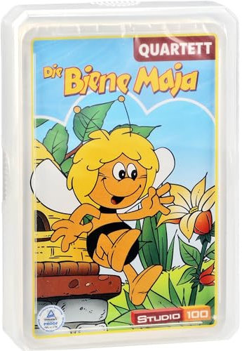 alles-meine.de GmbH Kartenspiel - Quartett - Sammelkarten - die Biene Maja - Kartenspiele Kinder Trumpfspiel Spielen Kinderkartenspiel - Mädchen Jungen Willi Flip Willie Honig Ho..