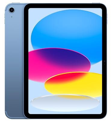 Apple iPad 11-inch: A16 chip, 11-inch Model, Liquid Retina Display, 512GB, Wi-Fi 6 + 5G Cellular, 12MP Front / 12MP Back Camera, Touch ID, All-Day Battery Life — Blue