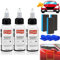 Cristal líquido para coche, V-Vaxy Ultimate Restaurador de pintura, reparador de arañazos y pulido, restaurador de pintura, fabricante de color para cristales (3 unidades)