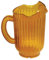 Winco Polycarbonate Water Pitcher with 3 Spouts, 60-Ounce, Amber