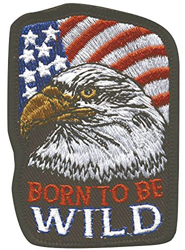 AUFNÄHER - Born to be wild - 04341 - Gr. ca. 7 x 5 cm - Patches Stick Applikation