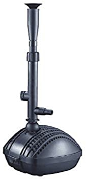 AquaForte FP-4000 mit FT04, Springbrunnenpumpenset mit Zubehör, Wasserglocke und mehrstufigem Springbrunnenkopf, max. Durchfluss 4 m3/Stunde, max. Förderhöhe 2,9 Meter, 75 Watt