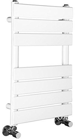 Scaldasalviette piatto a pannello minimalista 650 x 400mm - Bianco