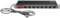Adam Hall Cables 874716 19 Stromverteiler 1HE 16-Fach mit zwei Schaltern