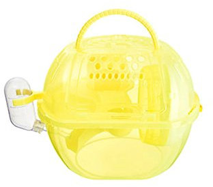OMEM Hamsterkäfig 2 Böden, tragbar und transparent, Hamster Supplies Spielzeug