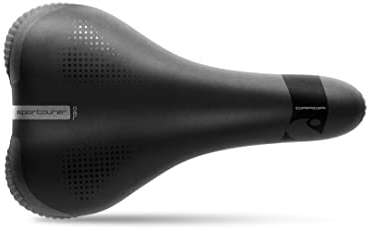 Selle Italia Herren Garda Gel Hi-Viz Fahrradsattel, Schwarz, 165 x 270 mm