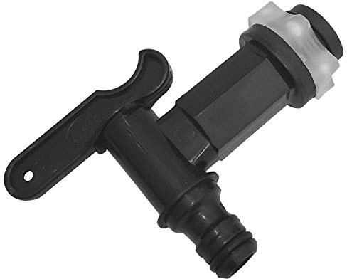 Fort Fasteners Water Butt Tap Plastic Snap Fit Black Premier 1 Tap