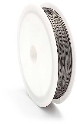 Vintageparts FACHHANDEL FÜR SCHMUCKZUBEHÖR Schmuckdraht aus Edelstahl ummantelt 0,35mm 50m