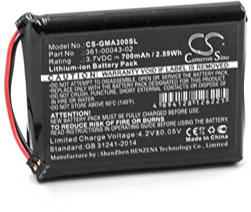 vhbw Batterie Remplacement pour Garmin 361-00043-02 pour Appareil GPS de Navigation de Golf (700mAh, 3,7V, Li-ION)