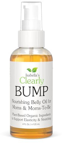 Isabella's Clearly BUMP Bio-Bauchöl für werdende Mütter | Straffende Feuchtigkeitspflege für Hautelastizität, Dehnungsstreifen, Narben | Körperöl für Schwangerschaft und Postpartum