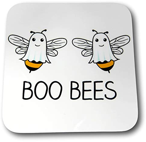 Boo Bees Halloween Coaster | Novelty bee Coaster | Horror Halloween Coaster | Sassy Office Coaster | Funny Mug rug | Coffee coaster | Bee coaster | Funny Bee coaster | Boobies coaster