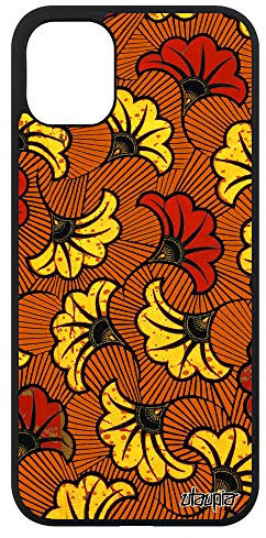 utaupia Coque pour Apple iPhone 11 en Silicone Wax Fantaisie Aluminium Orange Ethnique Afrique coloré Original Africain de Protection Gel Tissu