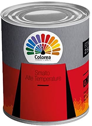 Q.TA'. 6 SMALTO ALTA TEMPERATURA 'COLOREA' Lt. 0,375 Nero opaco