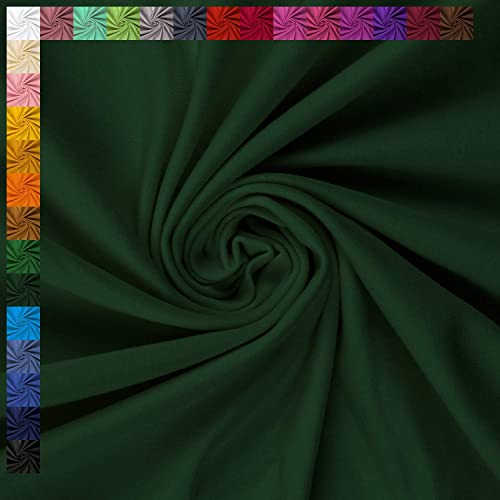 Sweatstoff Eike von Swafing, angeraut, dunkelgrün, STANDARD 100 by OEKO-TEX (50cm x 155cm)