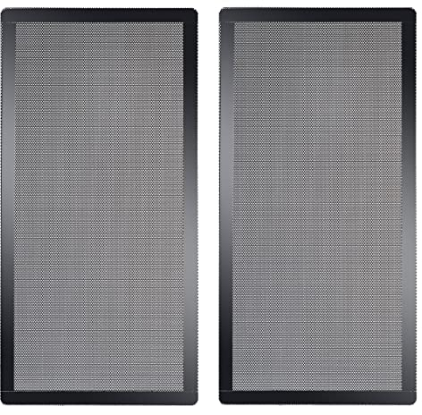280mm x 140mm PC Gehäuse Staub Netzfilter, 2 Stück, magnetischer Rahmen, Computer-Ventilator, Staub-Netz, PC-Kühlerfilter, staubdicht, PVC-Abdeckgitter, Schwarz