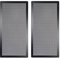 280mm x 140mm PC Gehäuse Staub Netzfilter, 2 Stück, magnetischer Rahmen, Computer-Ventilator, Staub-Netz, PC-Kühlerfilter, staubdicht, PVC-Abdeckgitter, Schwarz