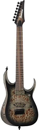 RGD71ALPA RGD Axion Label Charcoal Burst Black Stained Flat 7 cordes